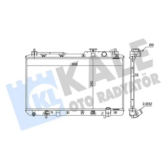 KALE Radyatör – 356800 / OEM 19010P3F902 ürün görseli