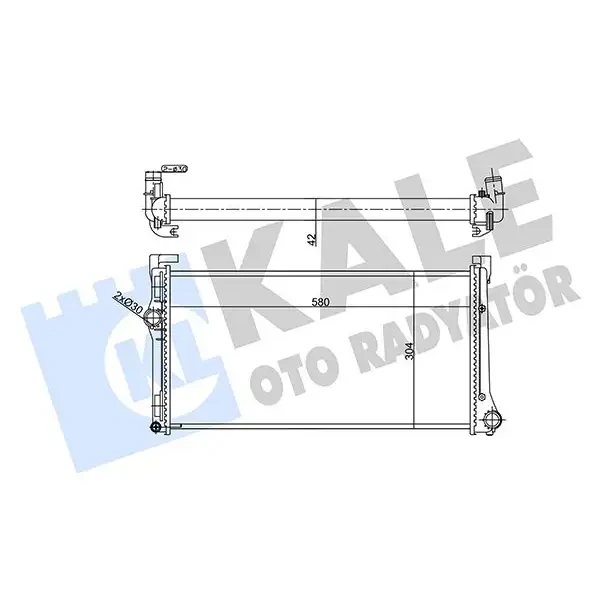 KALE Radyatör – 356905 / OEM 51708005