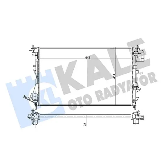 KALE Radyatör – 356910 / OEM 24418338 ürün görseli