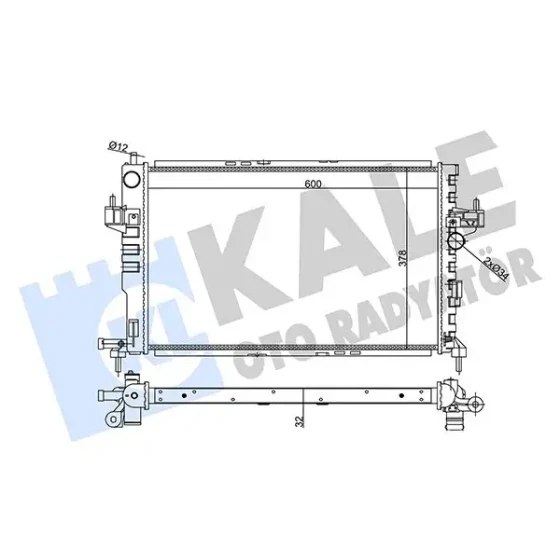KALE Radyatör – 357030 / OEM 95513832 ürün görseli