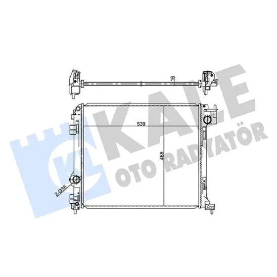 KALE Radyatör – 357250 / OEM 214104EA1A ürün görseli