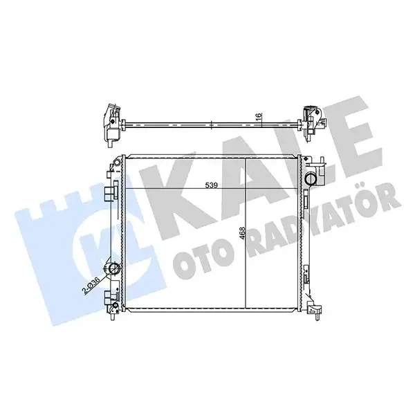 KALE Radyatör – 357250 / OEM 214104EA1A