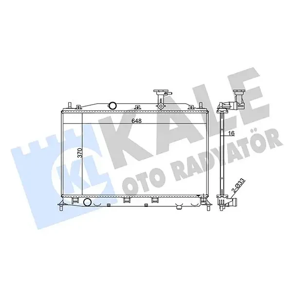 KALE Radyatör – 358000 / OEM 253101E001