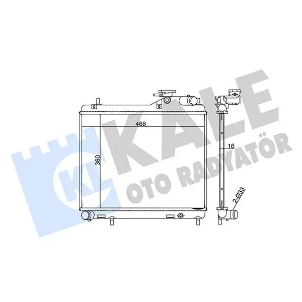 KALE Radyatör – 358200 / OEM 2531025810