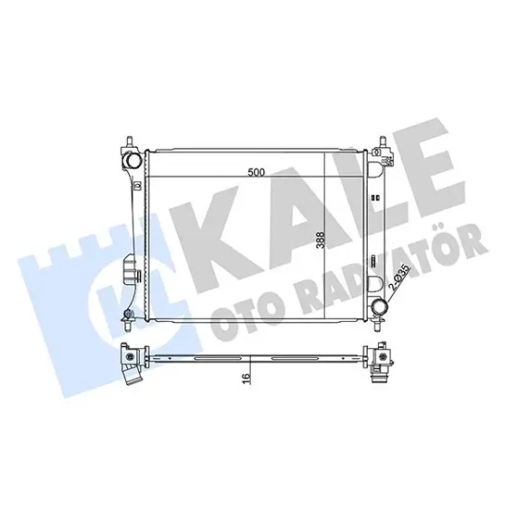 KALE Radyatör – 358600 / OEM 253104P000 ürün görseli