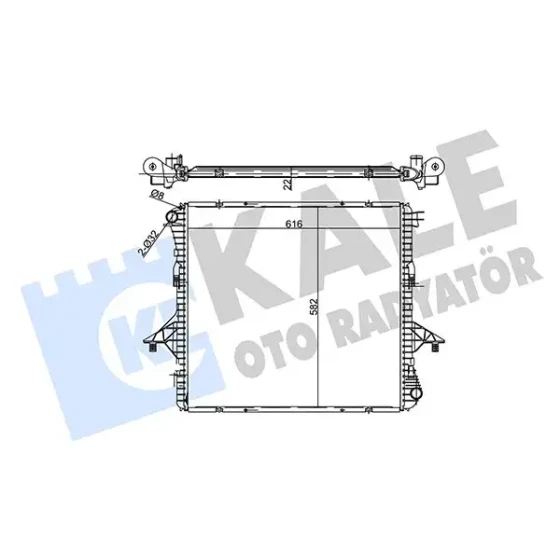KALE Radyatör – 358690 / OEM 2H0121253A ürün görseli