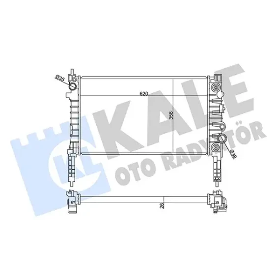 KALE Radyatör – 358935 / OEM 95298556 ürün görseli