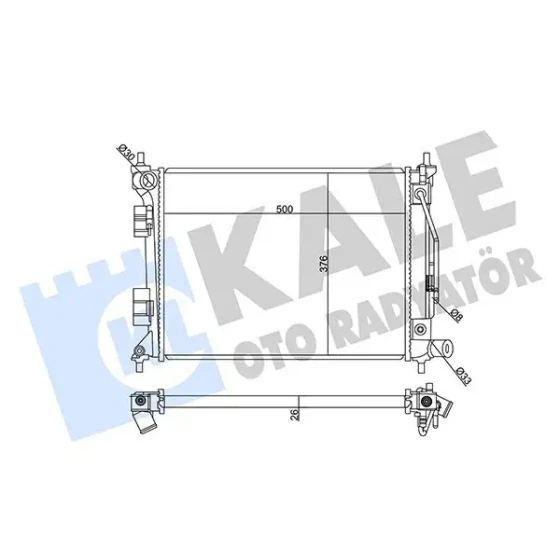 KALE Radyatör – 358965 / OEM 25310C8050 ürün görseli