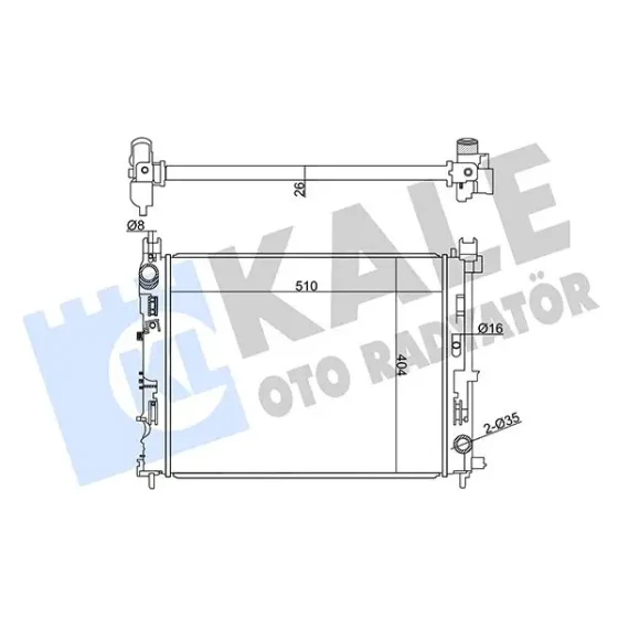 KALE Radyatör – 358970 / OEM 214104225R ürün görseli