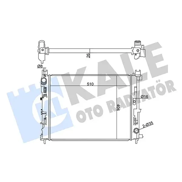 KALE Radyatör – 358970 / OEM 214104225R