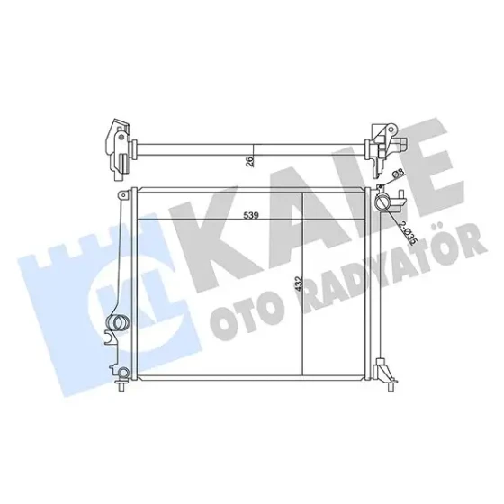 KALE Radyatör – 358985 / OEM 214105169R ürün görseli