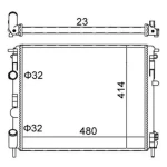 Magneti Marelli Radyatör – 359000300040 / OEM 7700428658