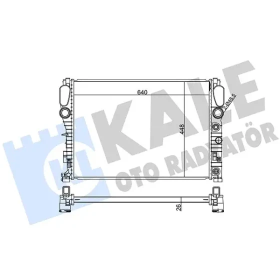 KALE Radyatör – 360800 / OEM A2115001302 ürün görseli