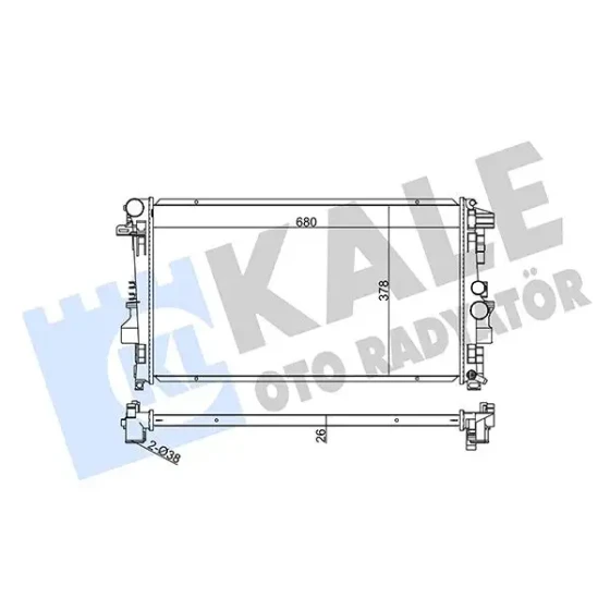 KALE Radyatör – 360900 / OEM A6395011101 ürün görseli