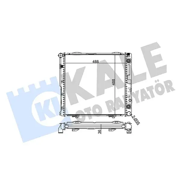 KALE Radyatör – 361400 / OEM A1245000203