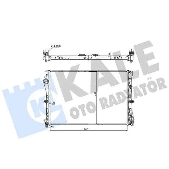 KALE Radyatör – 362250 / OEM A0995007303 ürün görseli