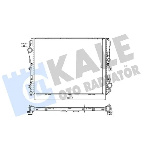 KALE Radyatör – 362255 / OEM A0995007100 ürün görseli