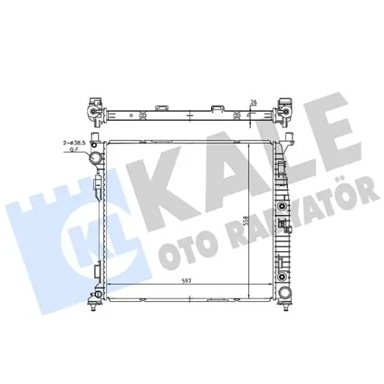 KALE Radyatör – 362260 / OEM A0995004603 ürün görseli