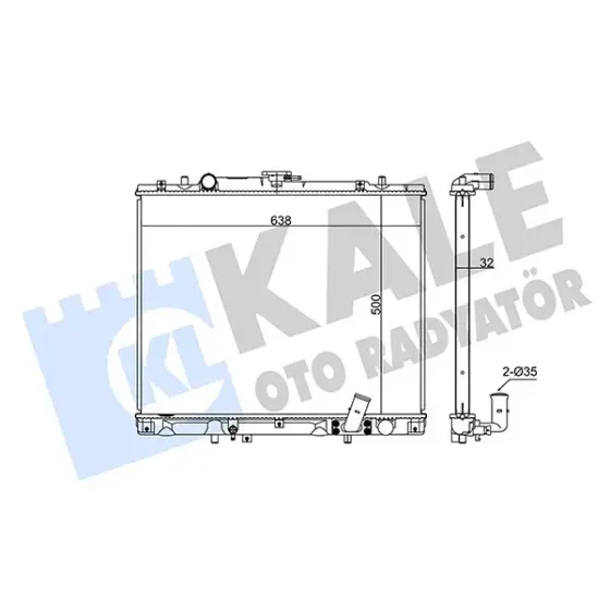KALE Radyatör – 362400 / OEM MR258669 ürün görseli