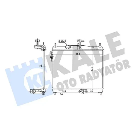 KALE Radyatör – 362705 / OEM 253101C606 ürün görseli