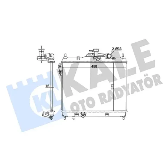 KALE Radyatör – 362710 / OEM 253101C300 ürün görseli