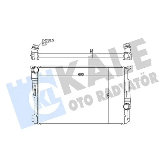 KALE Radyatör – 362715 / OEM 17118623368 ürün görseli