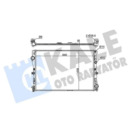 KALE Radyatör – 362745 / OEM A0995002203 ürün görseli