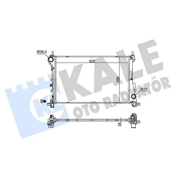 KALE Radyatör – 362795 / OEM 52052662