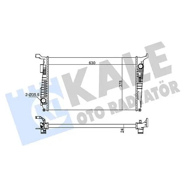 KALE Radyatör – 363155 / OEM 8200880550