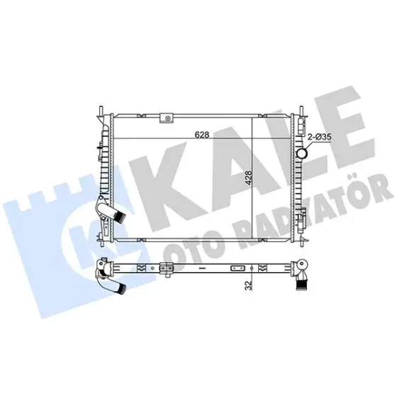 KALE Radyatör – 363185 / OEM 21400BB50A ürün görseli