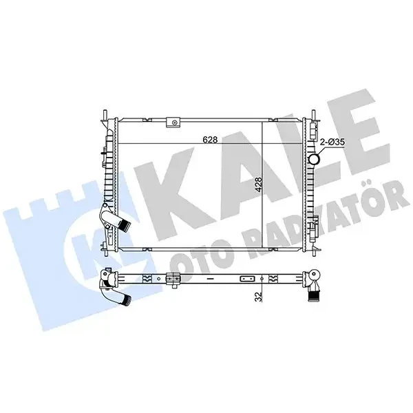 KALE Radyatör – 363185 / OEM 21400BB50A