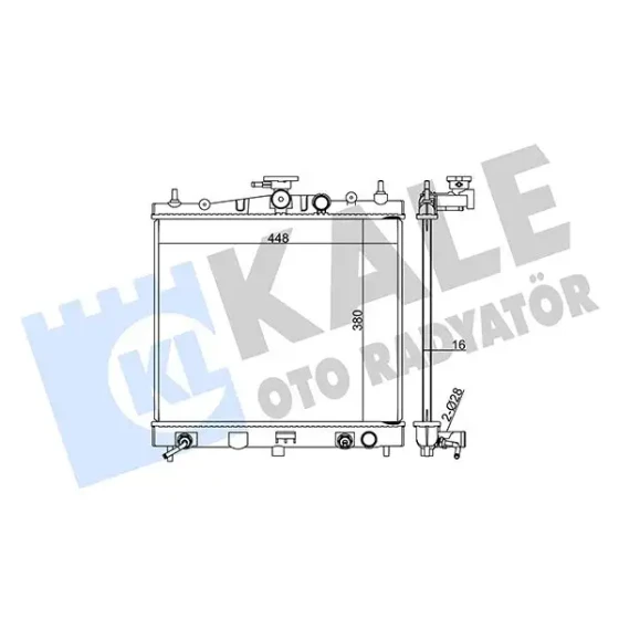 KALE Radyatör – 363200 / OEM 21460BH50A ürün görseli
