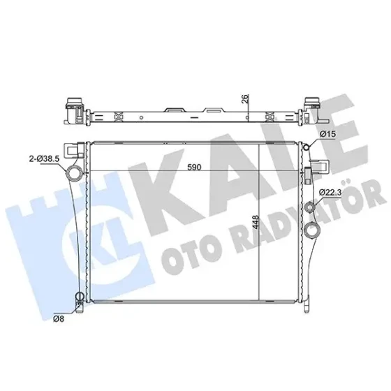 KALE Radyatör – 363250 / OEM A0995006903 ürün görseli
