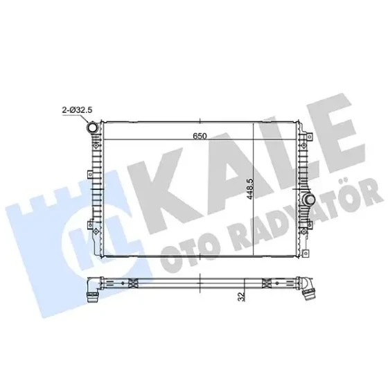 KALE Radyatör – 363275 / OEM 5N0121253Q ürün görseli