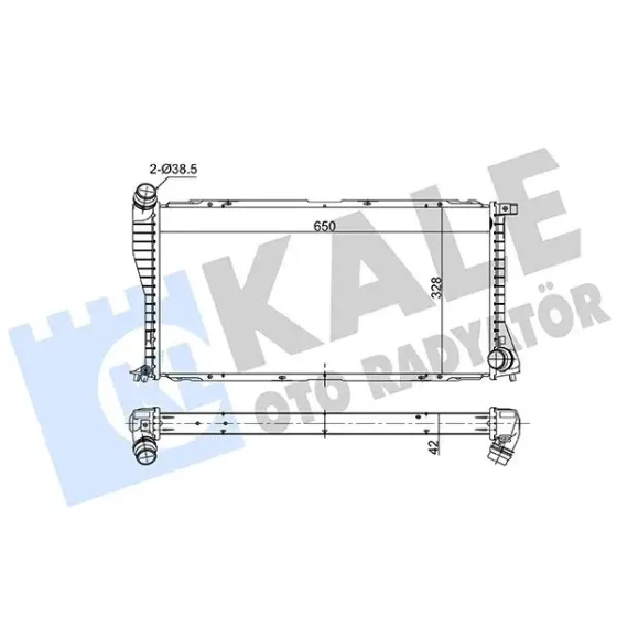 KALE Radyatör – 363295 / OEM 17117787908 ürün görseli