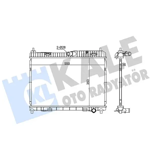 KALE Radyatör – 363510 / OEM 5054660