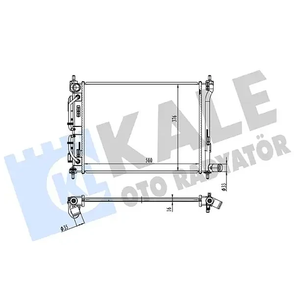 KALE Radyatör – 363590 / OEM 25310H8150