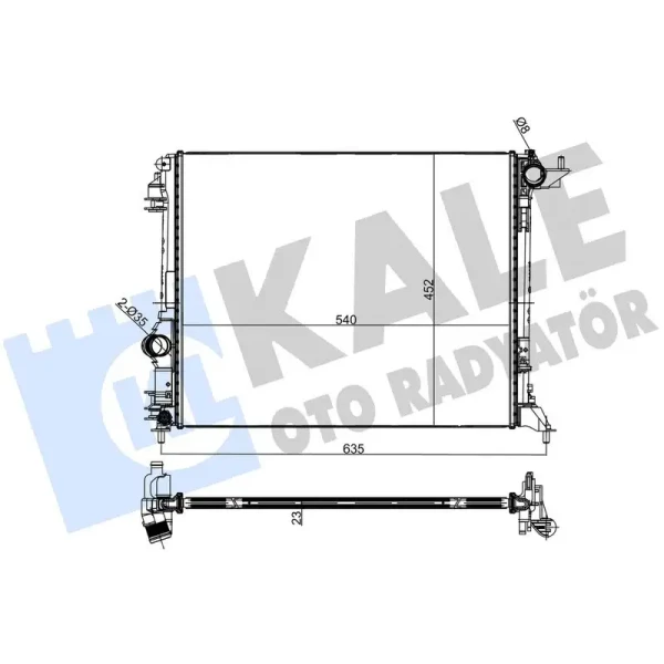 KALE Radyatör – 363645 / OEM 214109798R