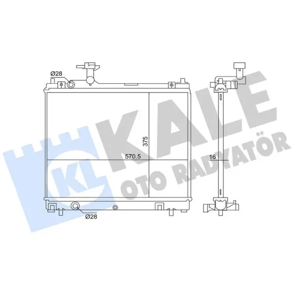 KALE Radyatör – 363780 / OEM 1770052R00