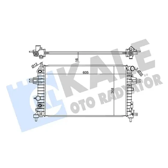 KALE Radyatör – 364200 / OEM 13145210 ürün görseli