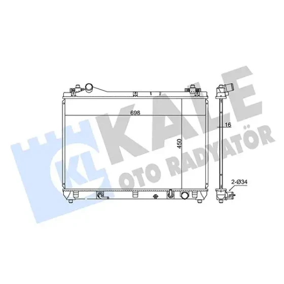 KALE Radyatör – 365400 / OEM 1770066J10 ürün görseli