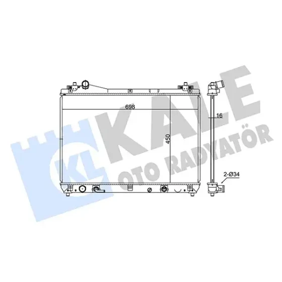 KALE Radyatör – 365500 / OEM 1770065J10 ürün görseli