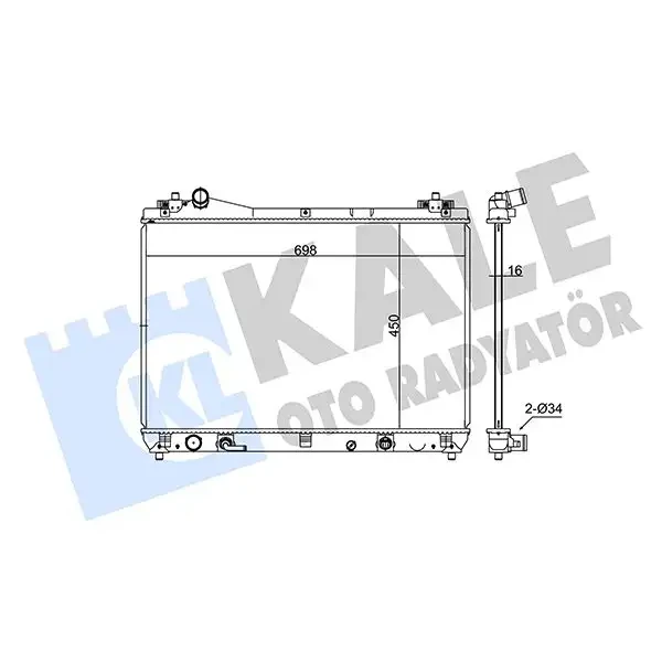 KALE Radyatör – 365500 / OEM 1770065J10
