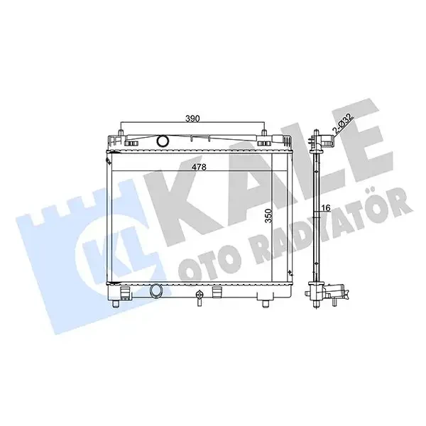 KALE Radyatör – 367000 / OEM 1640023160