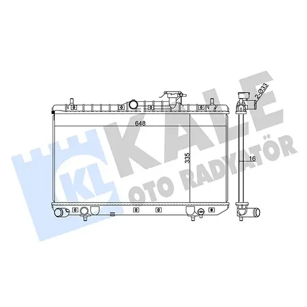 KALE Radyatör – 369000 / OEM 2531025300