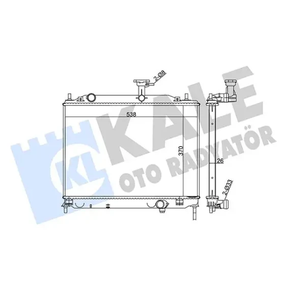 KALE Radyatör – 369500 / OEM 253101E301 ürün görseli