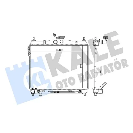 KALE Radyatör – 369600 / OEM 253101C150 ürün görseli