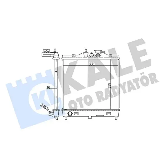 KALE Radyatör – 370100 / OEM 2531007010 ürün görseli