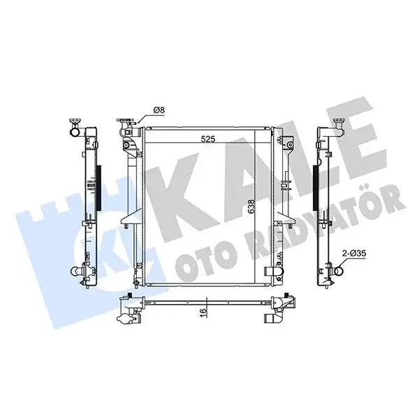 KALE Radyatör – 370400 / OEM 1350A314