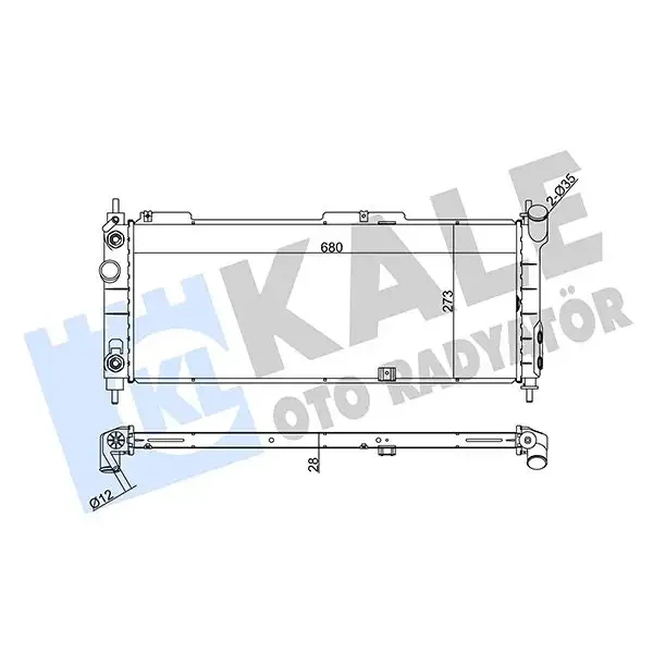 KALE Radyatör – 371400 / OEM 1300153